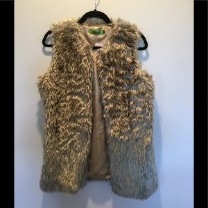 Faux fur vest